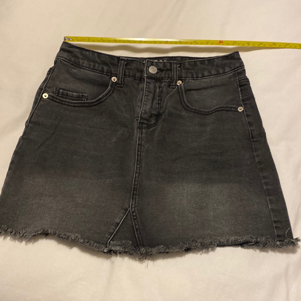 Denim jean skirt black